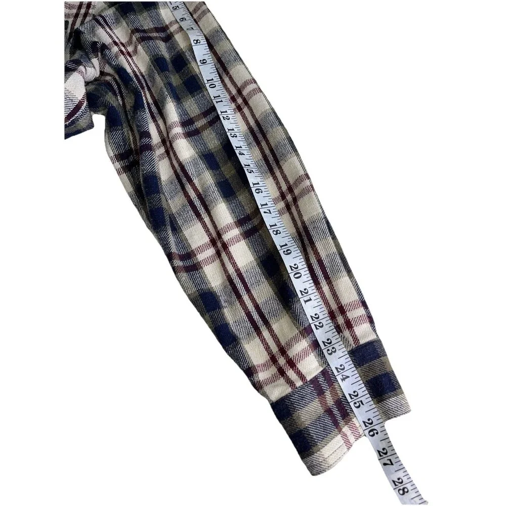 Vintage Harley Davidson Mens XL Flannel Plaid Double Pocket Board Rockabilly
